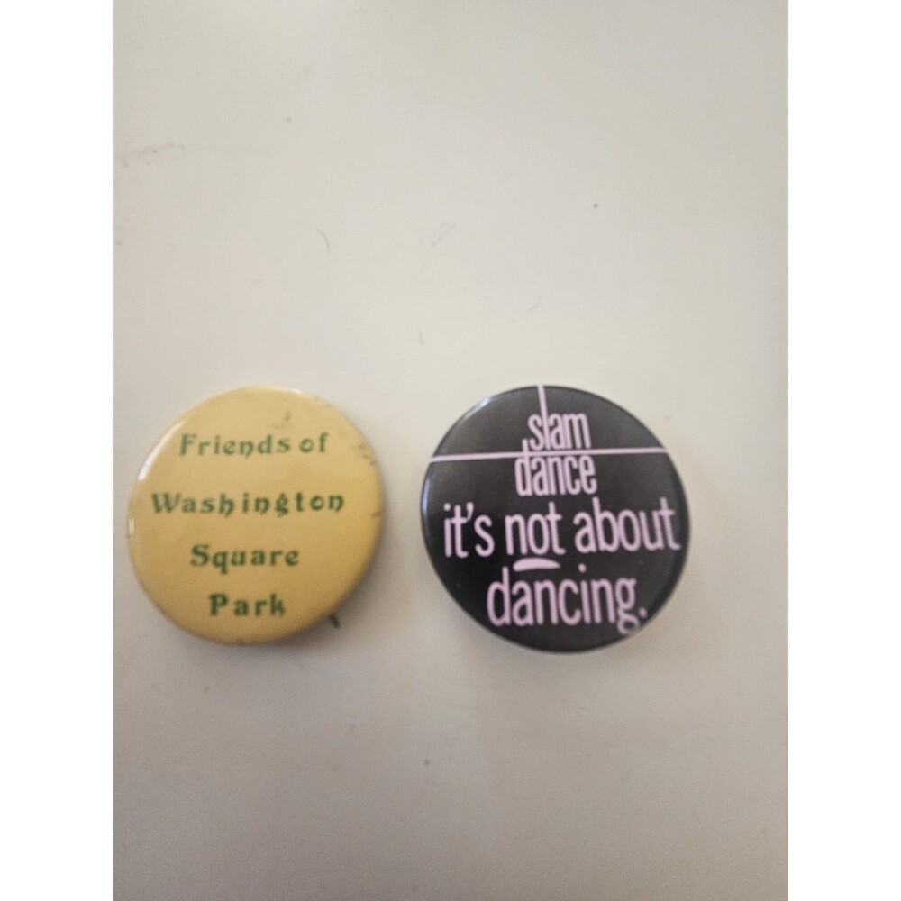 Vintage 1990s Pins Buttons Slam Dance Washington Lot Of 2